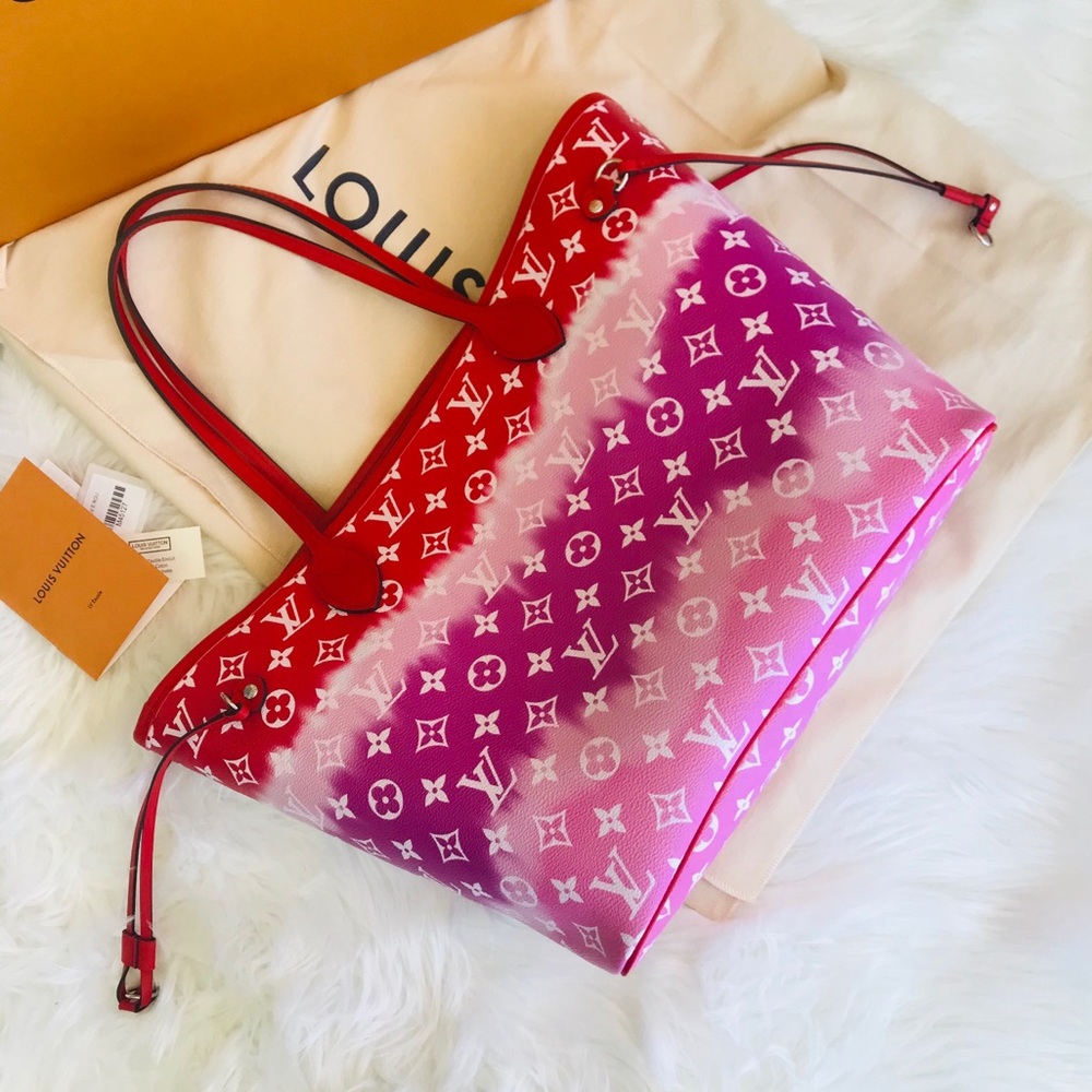 SOLD 🥰 Louis Vuitton ESCALE Neverfull RED - Picture 7 of 16